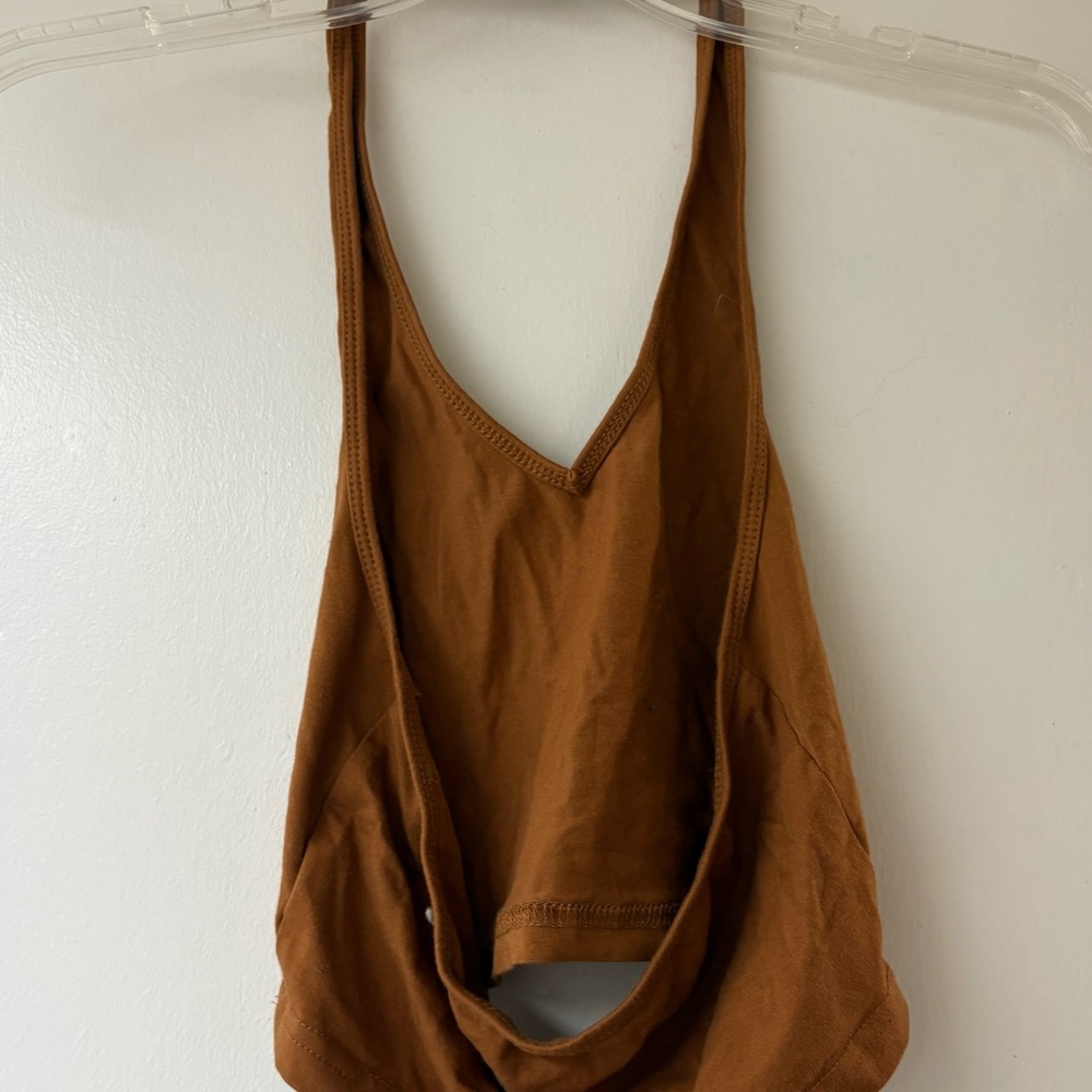 Brown and Tan Halter Top Bundle Small